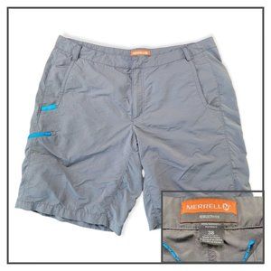 Merrell Select Wick Hiking Climbing Shorts Mens Size 38 Nylon Gray Sporty EUC